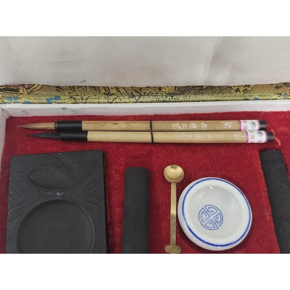 Vintage Four Treasures of the Study Chinese Calligraphy and Painting Boxed Set